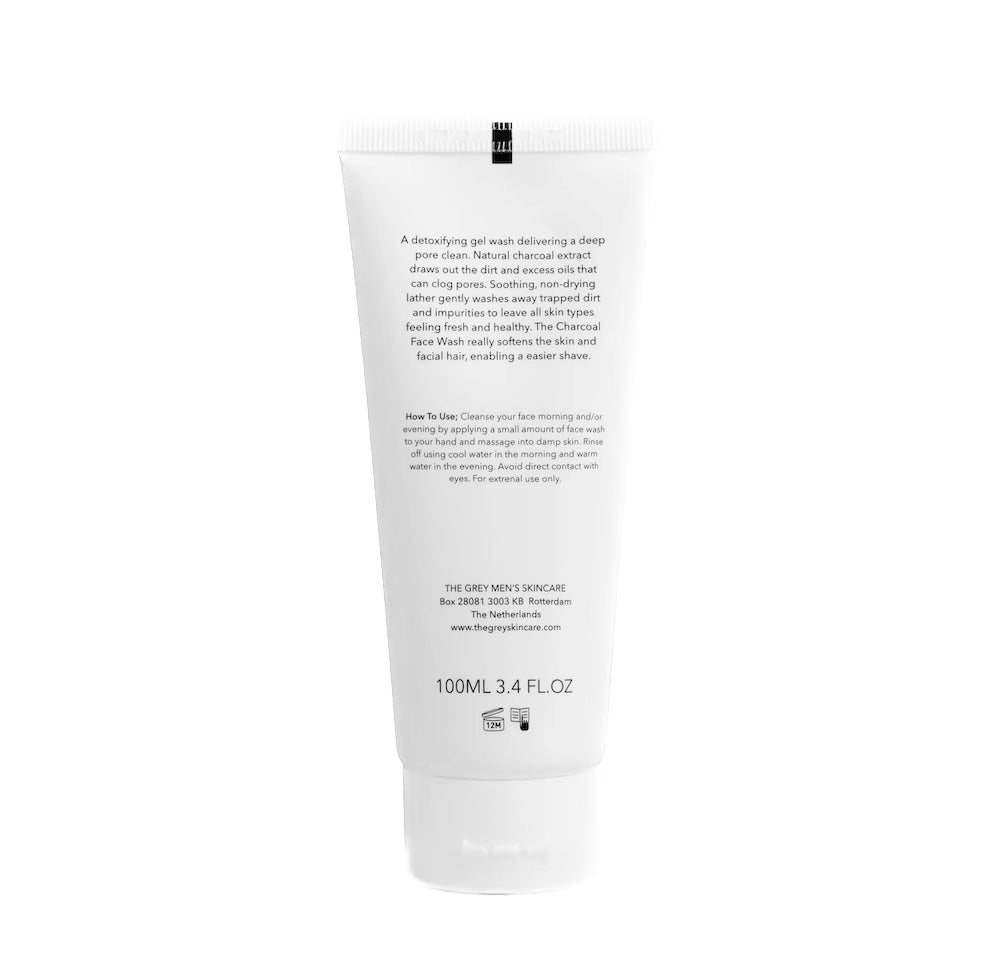 Nettoyant visage au charbon gris
